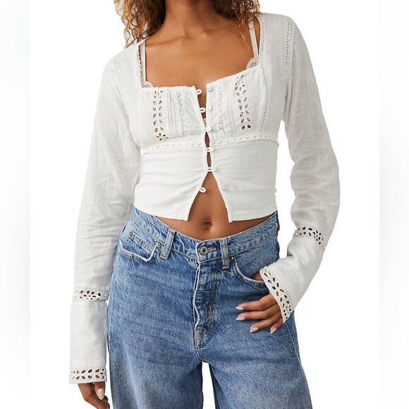 FREE PEOPLE Joi‎ Blouse Size SMALL - Picture 4 of 16